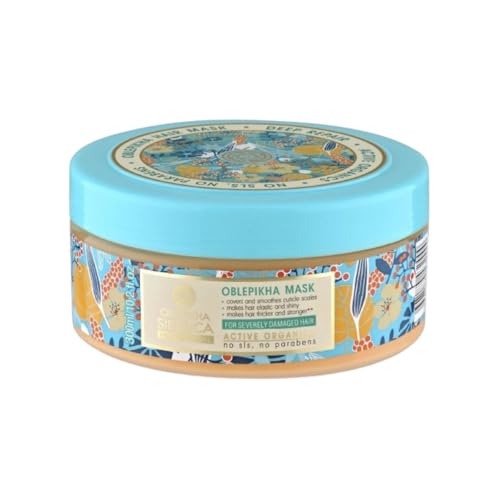 MASCARILLA CAPILAR CON HIDROLATO DE ESPINO AMARILLO ORGÁNICO PARA CABELLO SEVERAMENTE DAÑADO, REPARACIÓN PROFUNDA, 200ml