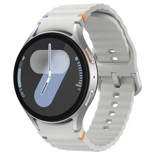 Samsung Galaxy Watch7 Smartwatch, zegarek fitness, monitor aktywności fizycznej, 44 mm, Bluetooth, srebrny, w zestawie