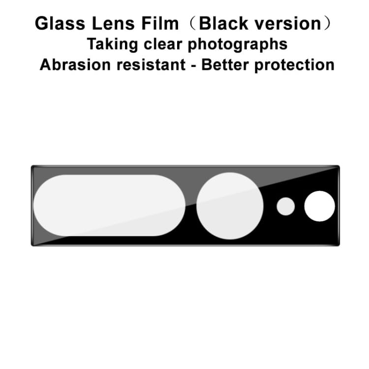 Image of Xmon Camera Lens Protector for Google Pixel 7 Pro (1 Pack) - 3D Premium Tempered Glass, Ultra-Clear, Anti-Scratch, Easy Installation - Black