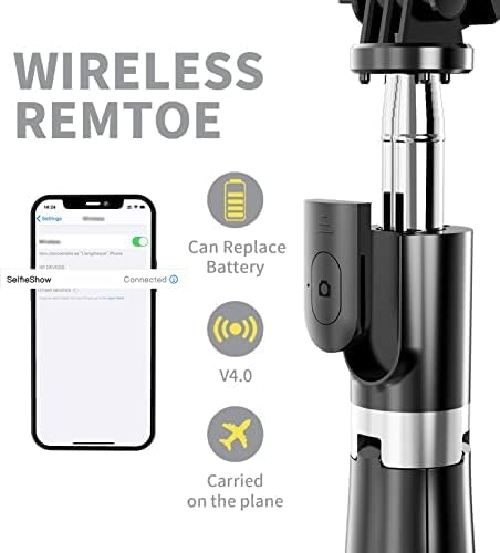 Bastão Pau De Selfie E Tripe Bluetooth Para Celular E Câmera PRATITO