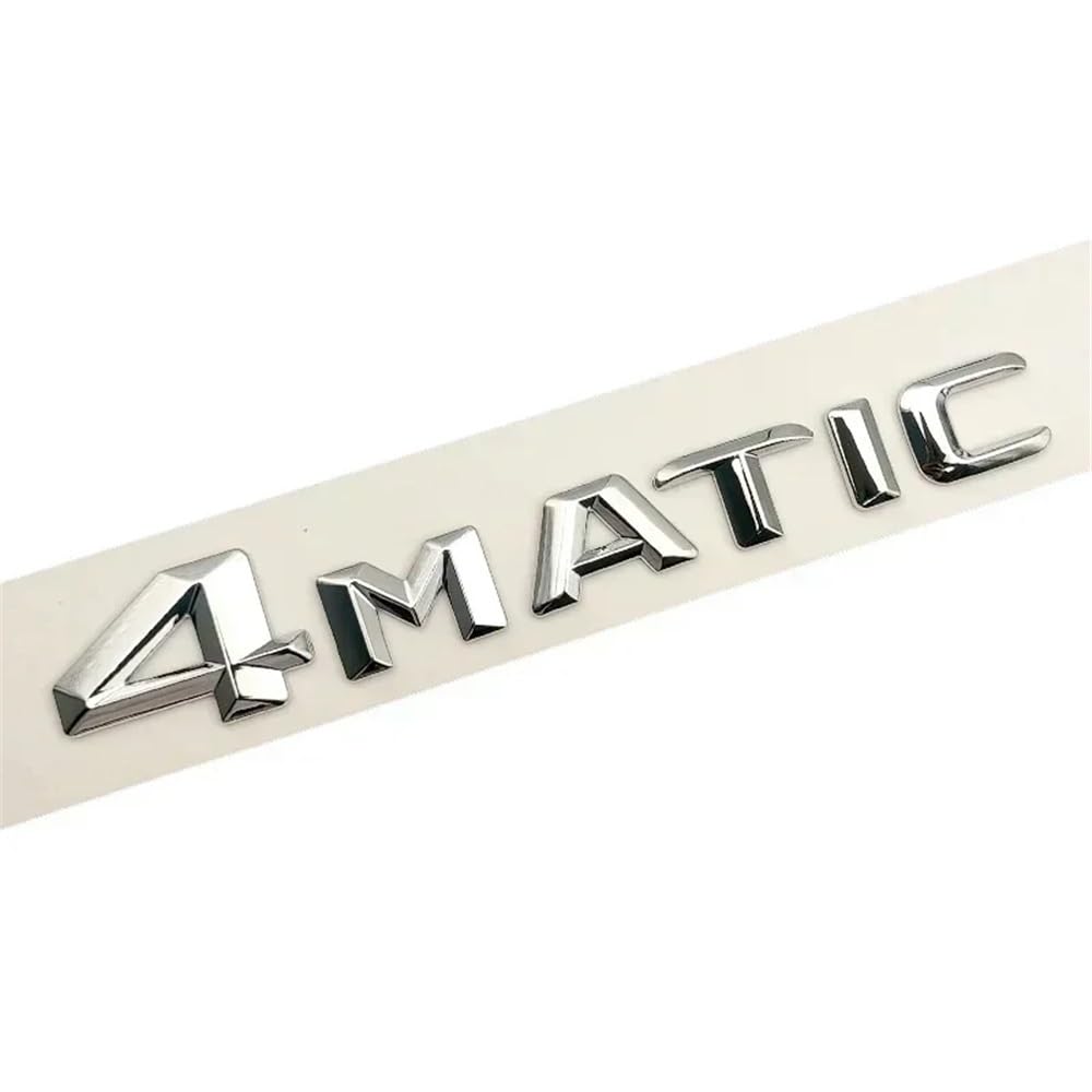 YTQMoreBNZ YYDStes Compatible With Mercedes Benz B180 Logo Sticker CDI 4 Matic 4matic 3D ABS Chrome Glossy Black