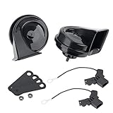 Car Horn Compatible with Toyota,12V Waterproof Snail Horn 110-125db High/Low Tune(With A pair Horn...