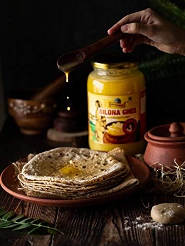 Gavyamart Vedic Bilona Cow Ghee ,Grassfed Ghee – Pasture Raised, Hand Crafted Clarified Butter Made Using Traditional Bilona Method Desi Ghee Jar 500ML Pack of 2 (16 flOz X 2)