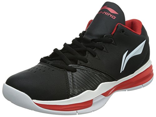 Li Ning - Zapatillas de baloncesto de Material Sintético para hombre Negro negro, color Negro, talla 44 1/3 EU