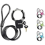 Spiralschloss mit Schelle Schwarz 8275 LÄNGE:100CM Kabel:8MM