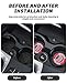 2PCS Car Cup Holder Coaster,Auto Cup Holder Insert Coaster for Boston Red Sox Baseball Fans, Non-Slip Car Drink Mat, Interior Accessories, Red Sox
