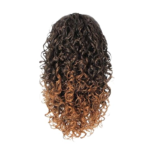 Adjustable Curly Ponytail 14Inch Synthetic Hairpiece for Women's Quick Hairstyle & Halloween Synthetic Fiber Hairpiece Long Curl
