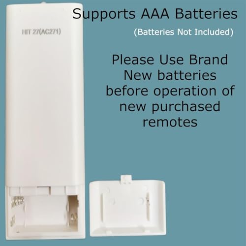 Image of BLACKSHEEP Compatible with Hitachi AC Remote for 1, 1.5, 2 ton with Backlit for Split /Window Air Conditioner - Please Match The Original Remote (AC 271)