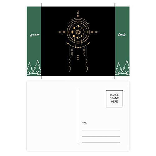 Cartes postales Univers Totem Motif Géométrie pour écrire vos vœux