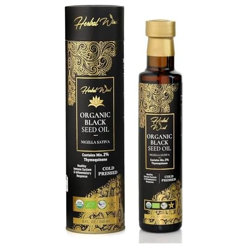 Herbal Wind Black Seed Oil: Organic Liquid with Immune Support & Joint Health Benefits - 8 Fl Oz Cover