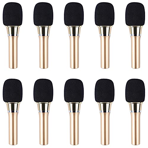 Augshy Microphone Foam Covers, 20 Pack Thick Handheld Stage Cover for Karaoke DJ Disposable (Black), Dark - Image 4