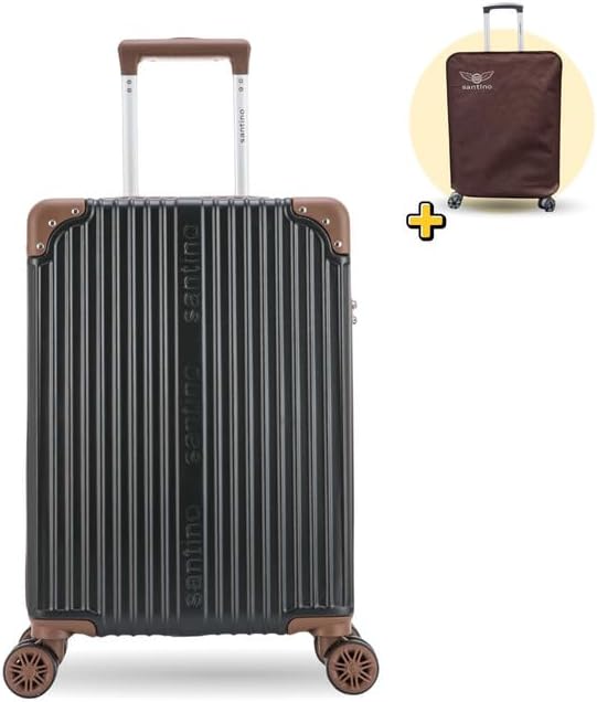 SANTINO Mala de Bordo Palazzio Rígida ABS 10kg com 8 Rodas 360 Graus e Trava de Segredo Padrão ANAC SANTINO Mala de Bordo Palazzio Rígida ABS 10kg com 8 Rodas 360 Graus e Trava de Segredo Padrão ANAC