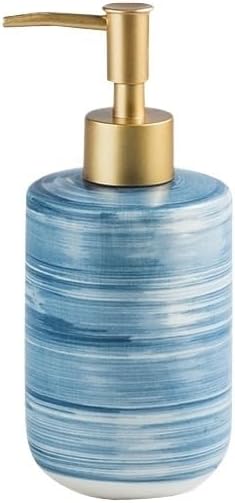 Soap Dispenser Simple Ceramic Sub-Bottle Bathroom Toilet Soap Dispenser Hand Soap Shower Gel Shampoo Press Lotion Bottle Bathroom Soap Dispensers(Pink)