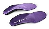 Sore Dawgs Competitor Support Insoles for High-Arch Athletic Shoes and Boots, Purple, X-Large (Mens...