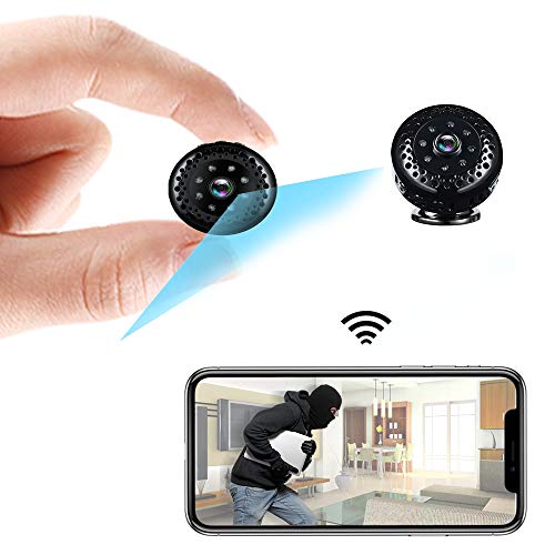 WiFi Spy Camera Wireless Remote Viewing Hidden Cam Mini 1080P HD Home Security Camera,Nanny Cam with Night Vision, Motion Detection,Small Portable Secret Video Recorder for Indoor Outdoor