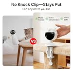 Potaroma Smart Sensor Cat Laser Toys Interactive, Motion Activated Truly Random Trjajectory, Clamp Design, Automatic Chargeable Kitten Toy Indoor Exercise, Cream White - Image 2