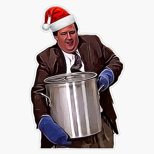 Christmas The Office, Kevins Famous Chili, Binging with Babish, Kevin Malone, The Office Us Bumper Sticker Vinyl Decal 5"