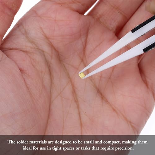 Image of SOLUSTRE 150Pcs Gold Solder Jewelry Solder Jewelry Repairing Solder Chips Copper Solder Easy Welding Tiny Solder Tab