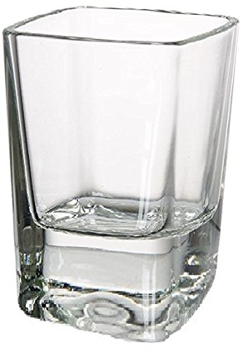 Ircleware Square Shot Glasses, Set Of 6, Heavy Base Glassware Drinking Cups For Whiskey, Vodka, Brandy, Bourbon And Liquor, 2.3 Oz, Squarez #TOP23