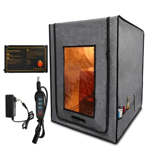 3D Printer Enclosure and Heater, Large Resin 3D Printer Warm Tent, UV Light Shelter,Heater Mat, Stainless Steel Tubes,Fire Resistant Cover,Compatible with Most 3D Resin Printers,Ender3 V3,FDM Printers