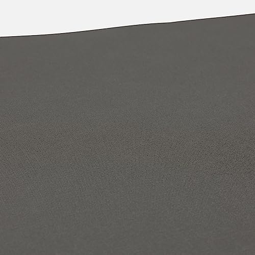 Pillow Perfect Fortress Solid Indoor/Outdoor Patio Reversible Chairpad With Ties, Weather And Fade Resistant, 2 Count, Grey, 15.5"X14.5" #TOP2