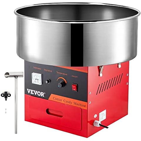 Machine à Barbe à Papa VEVOR Rouge Cover