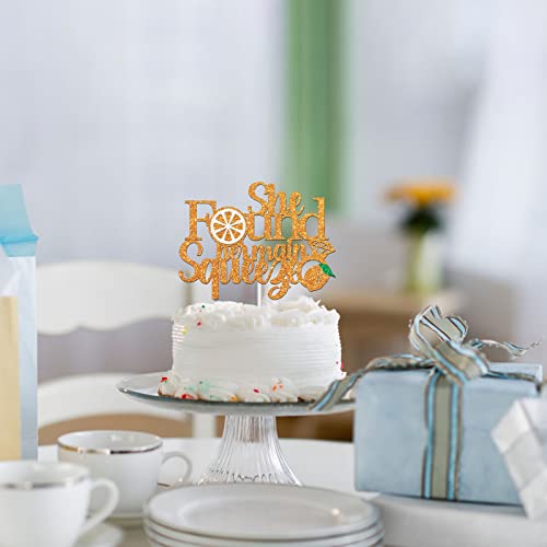 Dalaber She Found Her Main Squeeze Cake Topper - Lemon Bridal Shower/Bachelorette Party Cake Decor - Funny Wedding, Engagement Party Decorations #TOP5