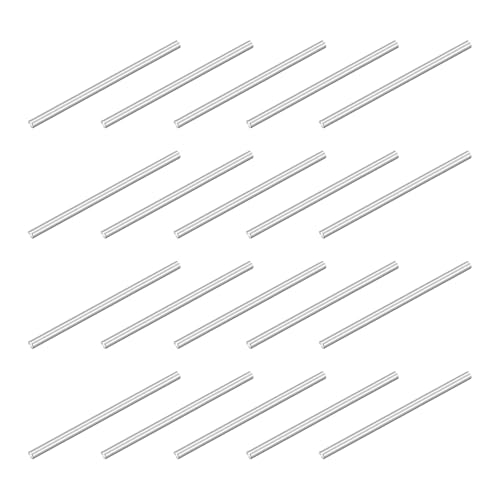 QUARKZMAN 80Pcs M1 x 20mm 304 Pasador De Acero Inoxidable, Pasador Cilíndrico De Soporte Para Estantería, Pasador Paralelo Para Fijación En Fabricación Mecánica, Industria, Plateado