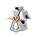 ANGEMIEL 925 Sterling Silver Charm Feathers Angel Wing Heart Shape Charms for Pandora Bracelet Necklace,Jewelry Gifts for Women mom Daughter