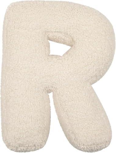 BLLMTEAR Almohada con Letra Inglesa   Cojín Decorativo de Peluche en Inglesa Forma 38x30cm, Suave   Ideal for Sofá, Dormitorio, Salón (Accesorios de Juego de Letras y Palabras)(R 1)