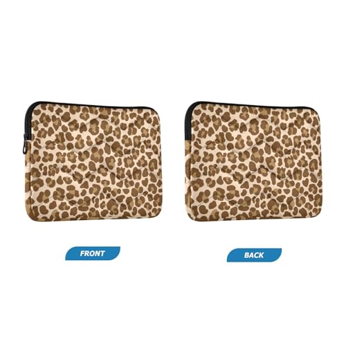 Funda para laptop 15-16 pulgadas con estampado leopardo marrón miniatura 2