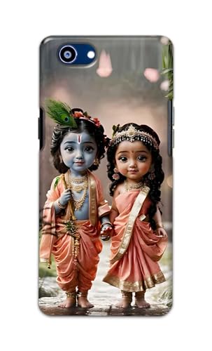 Image of Printed Hard Back Cover for Realme 1 Back Cover (Radha Krishna Love -J2) -190724(EA)