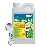 Monterey B.t. Bundled with Measuring Spoon - Caterpillar & Worm Killer Organic Gardening - Apply with Sprayer - 32 oz