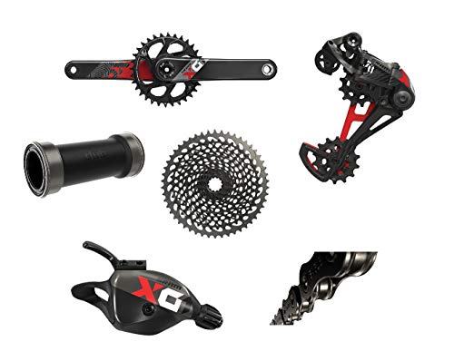 SRAM X01 Eagle Dub 170 Boost PRESSFIT BB 170mm Boost RED 32T 10-50T