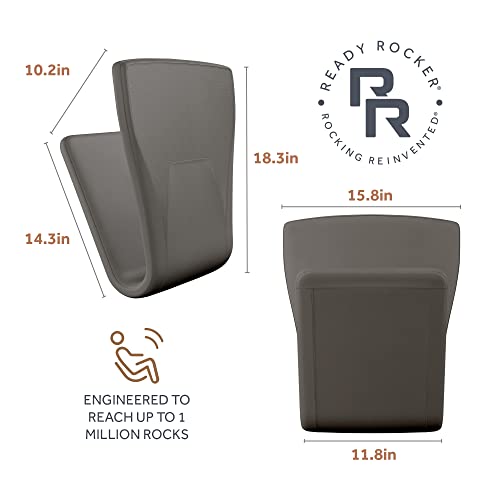 READY-ROCKER-Portable-Rocking-Chair-Ideal-for-Nursery-Furniture-Home-Office-Chair-Outdoor-Use-Travel-for-Moms-Dads-Seniors-Replaces-Need-for-Glider-Baby-Registry-Shower-Gift-Modern-Grey