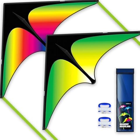 SGftre Delta Kite Two Set for Kids and Adults,Easy to Fly Outdoor Fun Kites, Perfect for Beaches and Parks,Ideal Kids Kites and Adult Kites for Family Fun Cover