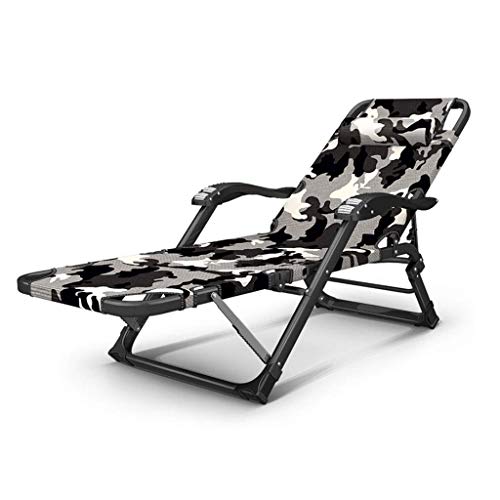 Chaise Longue Extérieure Imperméable Métal et Fauteuil Jardin Pliable