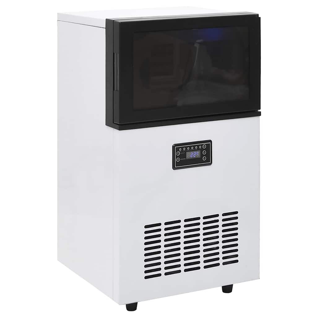 vidaXL Macchina per Il Ghiaccio da Nera 45 kg/24 h, Macchina Automatica Ghiaccio, Macchine Feste, cubetti Ghiaccio, Macchine Ghiaccio