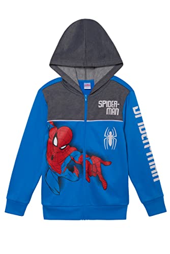 Image of Marvel Spider-Man Boys 3-Piece Fleece Pants Sets, Peter Parker Miles Morales Zip-Up Hoodie, T-Shirt, Pants Sets for Boys