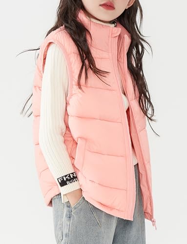 Girls Boys Puffer Vests Winter Warm Sleeveless Waistcoat Jacket Thermal Lightweight Outwear Gilets4