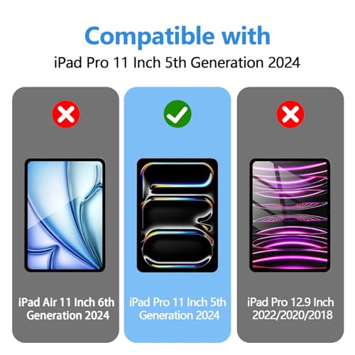 Avakot 2 Pack Screen Protector For Ipad Pro 11 Inch 2024 5Th Generation With 2 Pack Camera Lens Protector, Hd Clear Tempered Glass Film Anti-Scratch Case Friendly For Ipad Pro 11 Inch M4 thumb #1