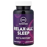 MRM Relax-All Sleep Dietary Supplement - Natural Sleep Support with Melatonin & Ashwagandha, for Women & Men, Supports Rejuvenating Rest, Vegan, Gluten-Free - 30 Servings