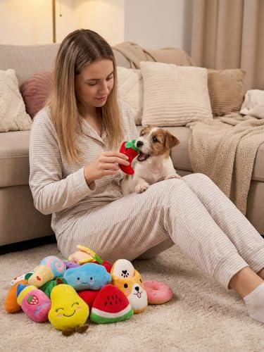 Set 30 unidades de juguetes mordibles con chirridos para perros miniatura 7