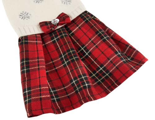 Robe pull pour chiens XL vêtement hiver tricot blanc - 4