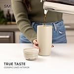 Simple Modern Travel Coffee Mug Tumbler with 360° Lid | Ceramic-Lined Insulated Stainless Steel Cold Brew Iced Coffee Cup | Gifts for Women Men Her Him | Voyager Signature | 16oz | Sea Glass Sage - Image 5