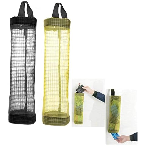 CRIVERS Organizador de Bolsas Hanging Mesh Rubbish, Portavasos Innovador Plegable Cover