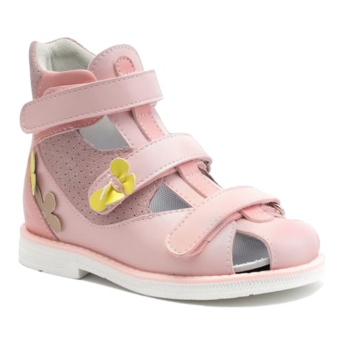 Orthopedic Sandals for Kids with Arch and Ankle Support, Toddlers High Back Closed-toe Shoes