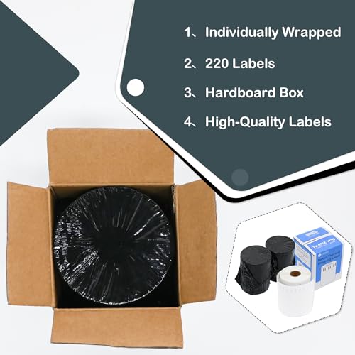 L Liked LD-LX-P 4 Inch X 6 Inch Shipping Labels Compatible With Dymo 1744907 Internet Postage Labels,Strong Adhesive,Waterproof And Perforated,Compatible thumb #5