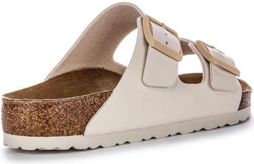 Image of Birkenstock Arizona Bs Men's Two Adj Strap Anatomic Cork Sandals (Beige, US 7 /7.5F)