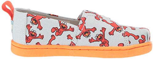 Espadrilles TOMS Tiny Alpargata gris clair en toile durable pour enfants - 5